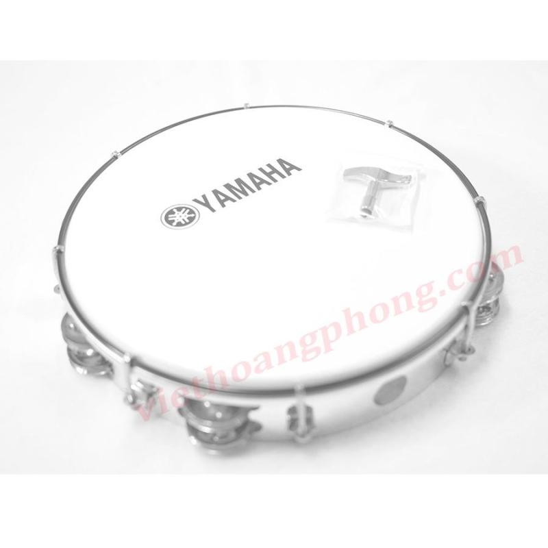 Trống lắc tay - trống gõ bo - Tambourine Yamaha MT6-102A (Trắng đục) - Việt Hoàng Phong