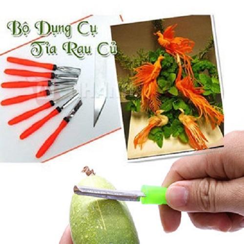 Combo 2 bộ dao tỉa rau củ quả 8 món