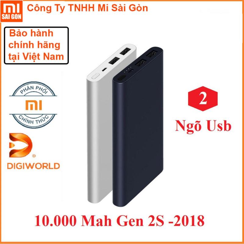 Giá Pin sạc dự phòng Xiaomi 10000 mAh gen 2s 2018 - Digiworld phân phối chính thức - bảo hành 6 tháng.