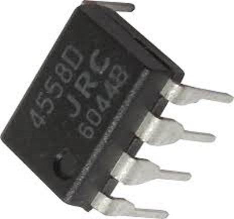 4558  IC khuếch đại thuật toán  (15 con)  chân cắm