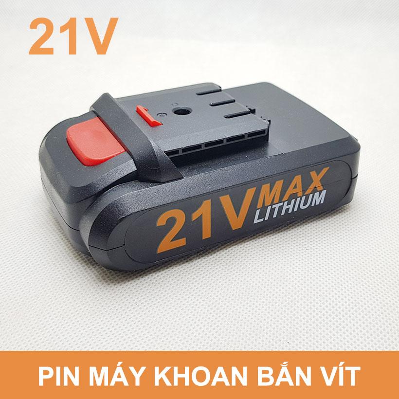 Pin máy khoan bắn vít cầm tay 21V cao cấp