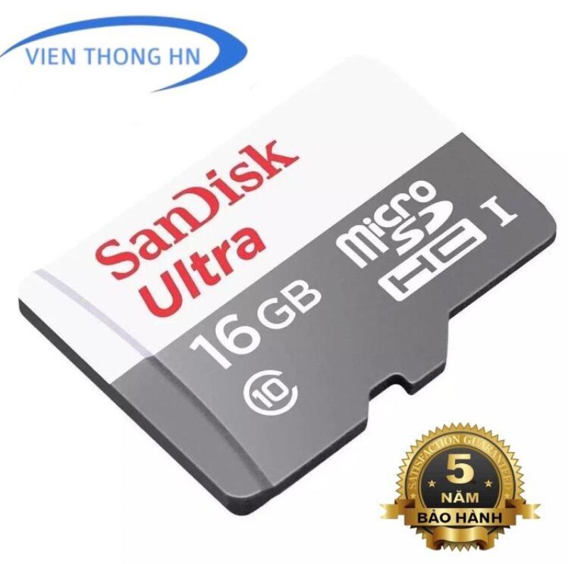 Thẻ Nhớ 16gb Sandisk Tốc độ 80mb/s Micro SDHC Ultra Class 10