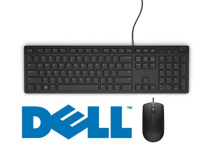 Bộ sản phẩm bàn phím chuột Dell , USB Wif , Bàn di chuột