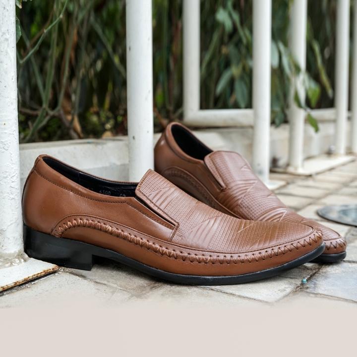 Giày lười da bò thật leo lg177