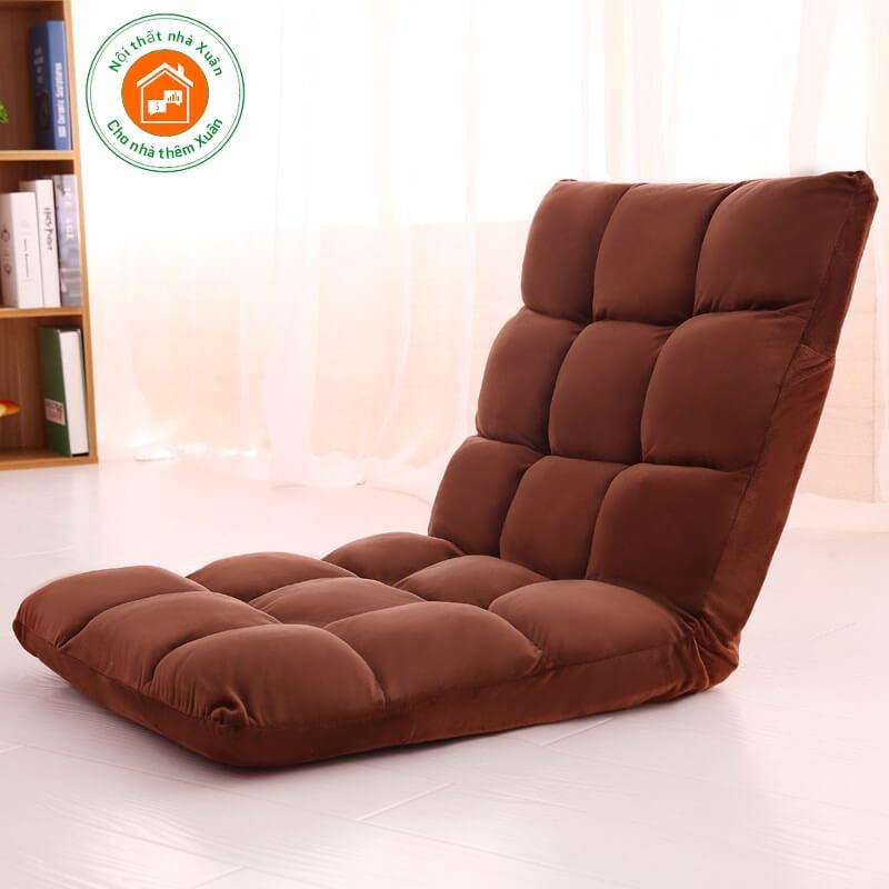 Ghế Tựa Lưng Ngồi Bệt Màu Nâu|Ghế bệt tatami |Ghế thư giãn|Ghế ngồi bệt|Ghế Tựa Lưng Ngồi Bệt Nhà Xuân
