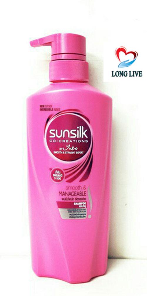 Dầu gội Sunsilk Thái Lan Mềm Mượt Diệu Kỳ 400ml (hồng)
