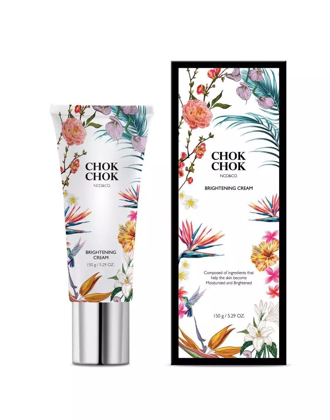 Kem dưỡng trắng da toàn thân Chok Chok Brightening Cream 150g