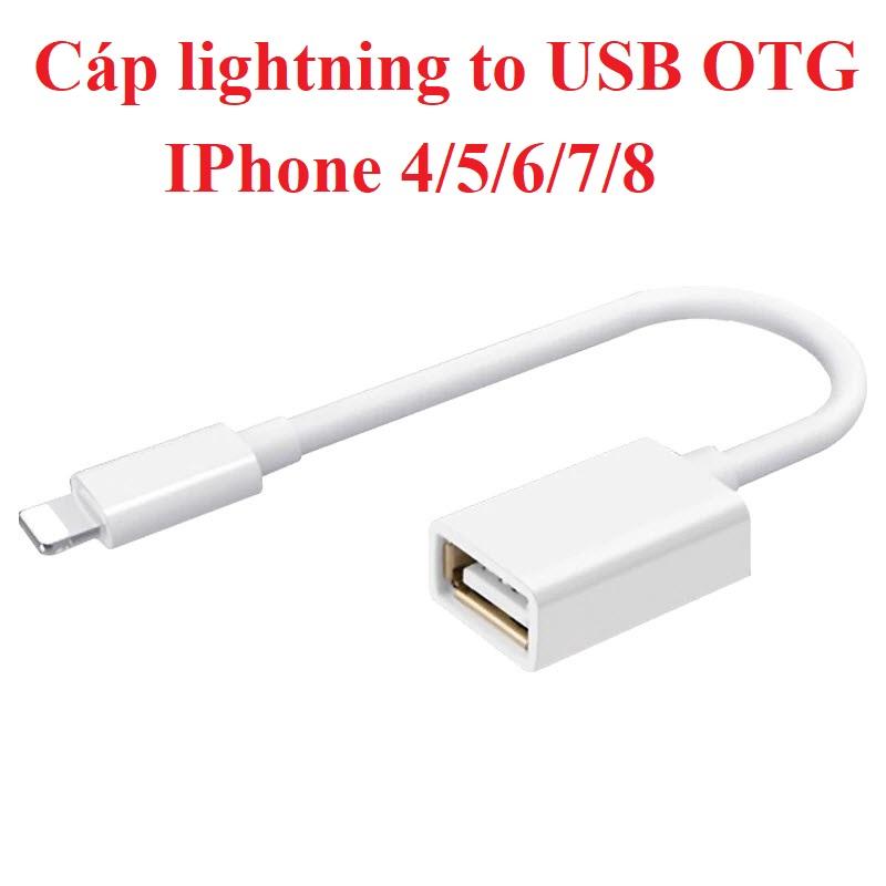 USB OTG Adapter For iPhone X 8 Plus Data Sync Connector For Lightning to Usb 3.0 Camera Reader Adapter Converter Cable