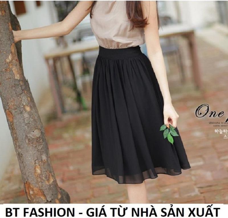 Chân Váy Xòe Voan Duyên Dáng Thời Trang Hàn Quốc - BT Fashion (VA01 - Vải Voan)