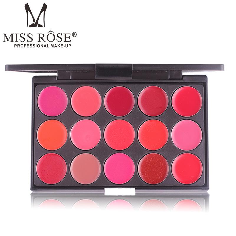 Bảng son lỳ 15 màu MISS RÔSE