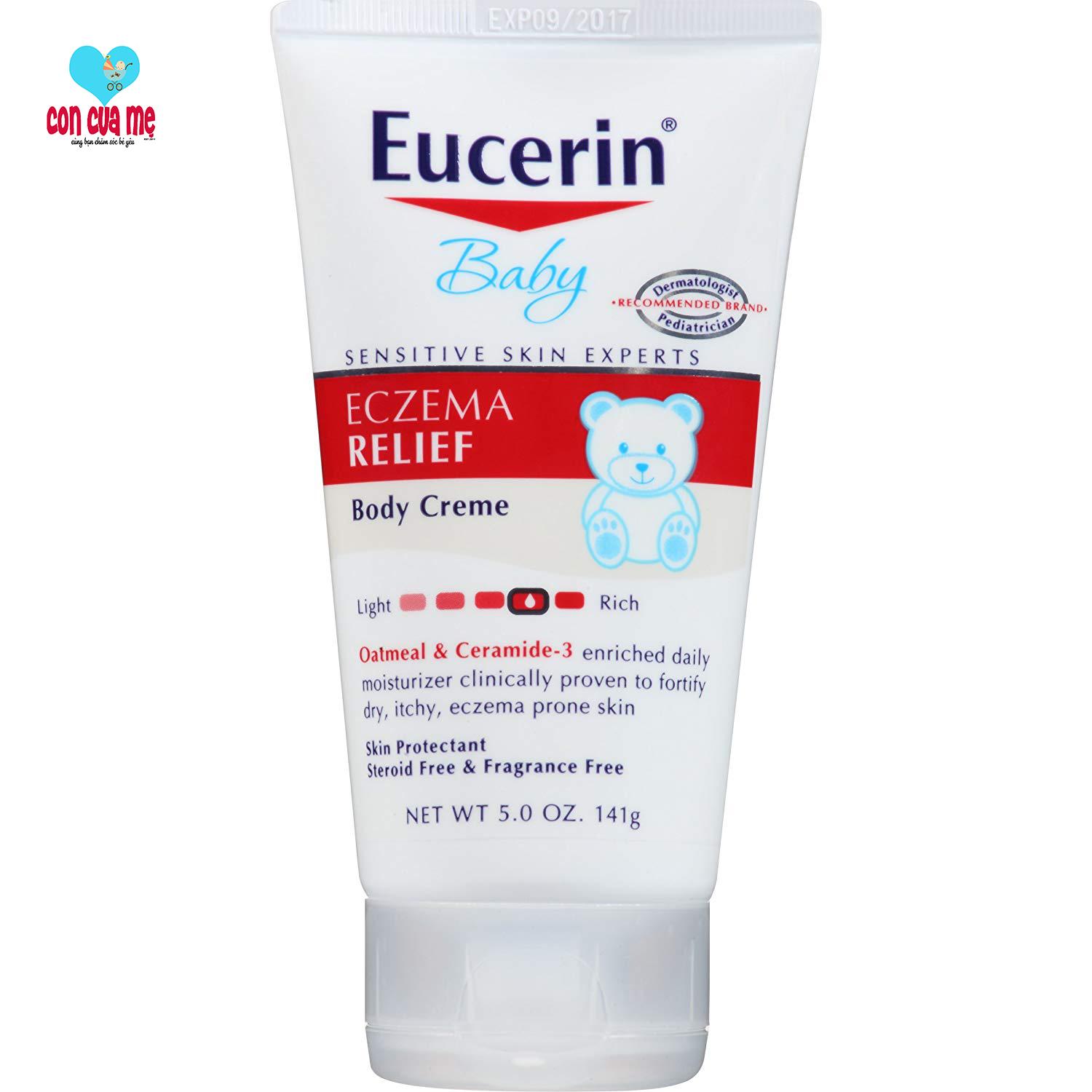 [Date 10/2023] Kem chàm Eucerin Baby Eczema Relief Body Creme141g Made in Mexico