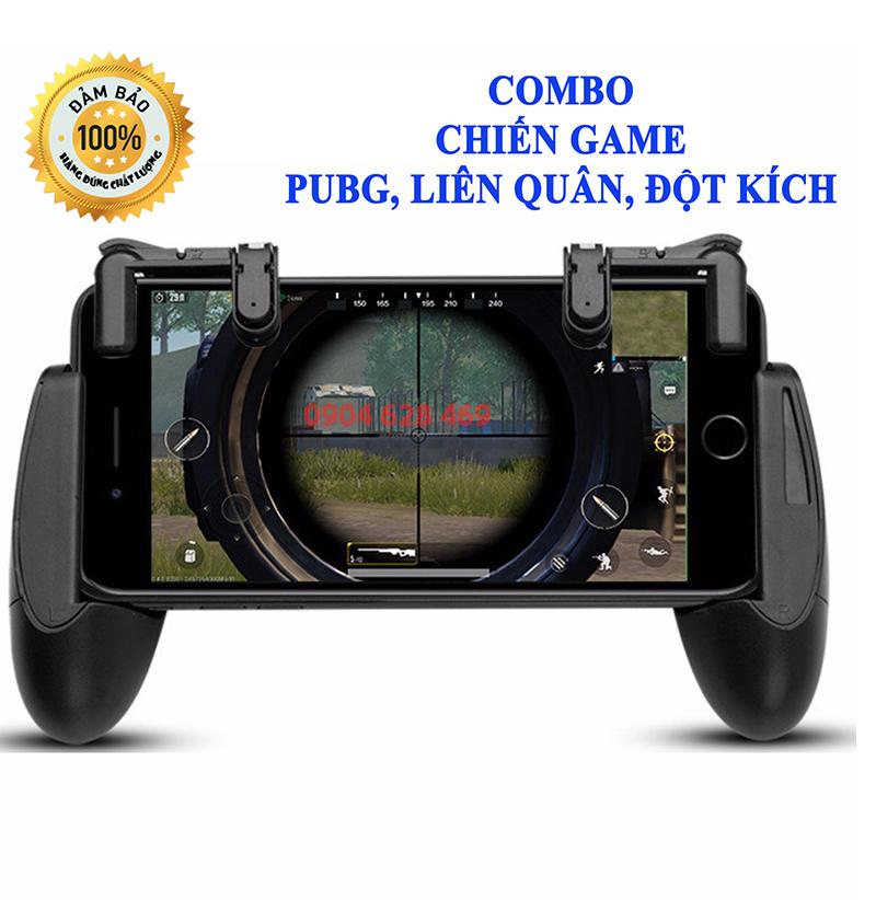 Trọn bộ nút bấm chơi game pubg + tay cầm chơi game pubg dòng k01 hỗ trợ chơi pubg mobile, ros mobile, ipad