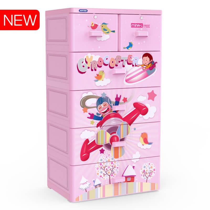 [HCM]Tủ nhựa Duy Tân MINA L Hồng Máy Bay-GIAO NHANH 2H LIÊN HỆ SHOP
