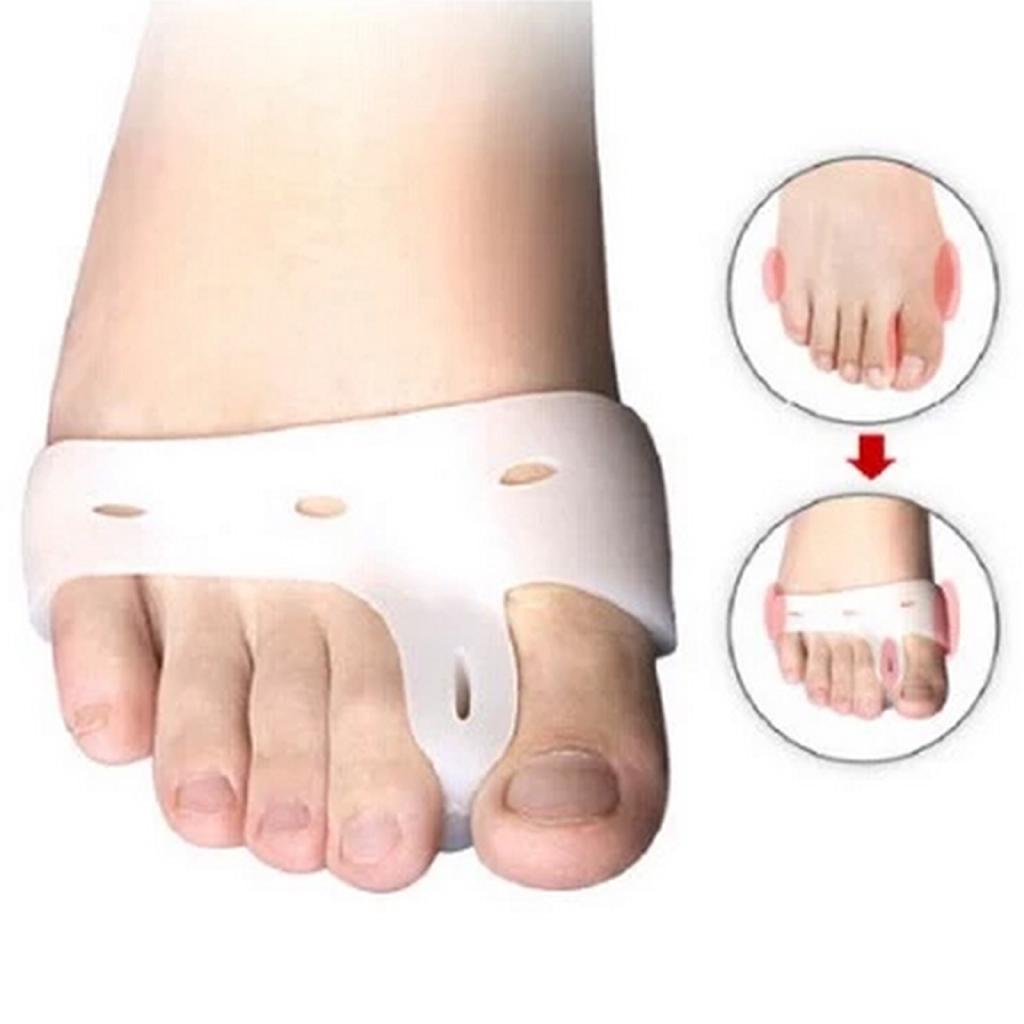 Set 2 miếng silicon tách ngón chân định hình bảo vệ ngón chân