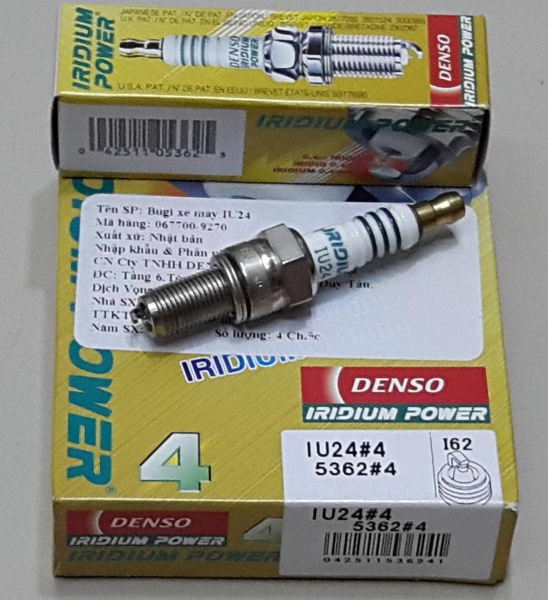 [HCM]BUGI DENSO JAPAN Iridium IU24 (SHVN125/150/Mode AB125 Lead125 PCX Vario Click I Exciter 135/150 Nouvo Lx FZ 150 PIAGIO Su AMITY Raider 150) - Made in Japan