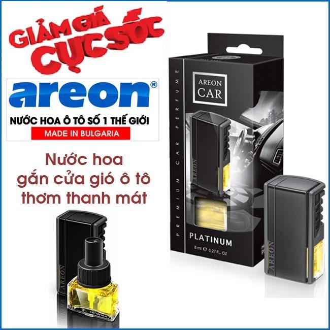 Nước hoa kẹp cửa gió điều hòa Areon Platinum Car Lux - Nhập Khẩu