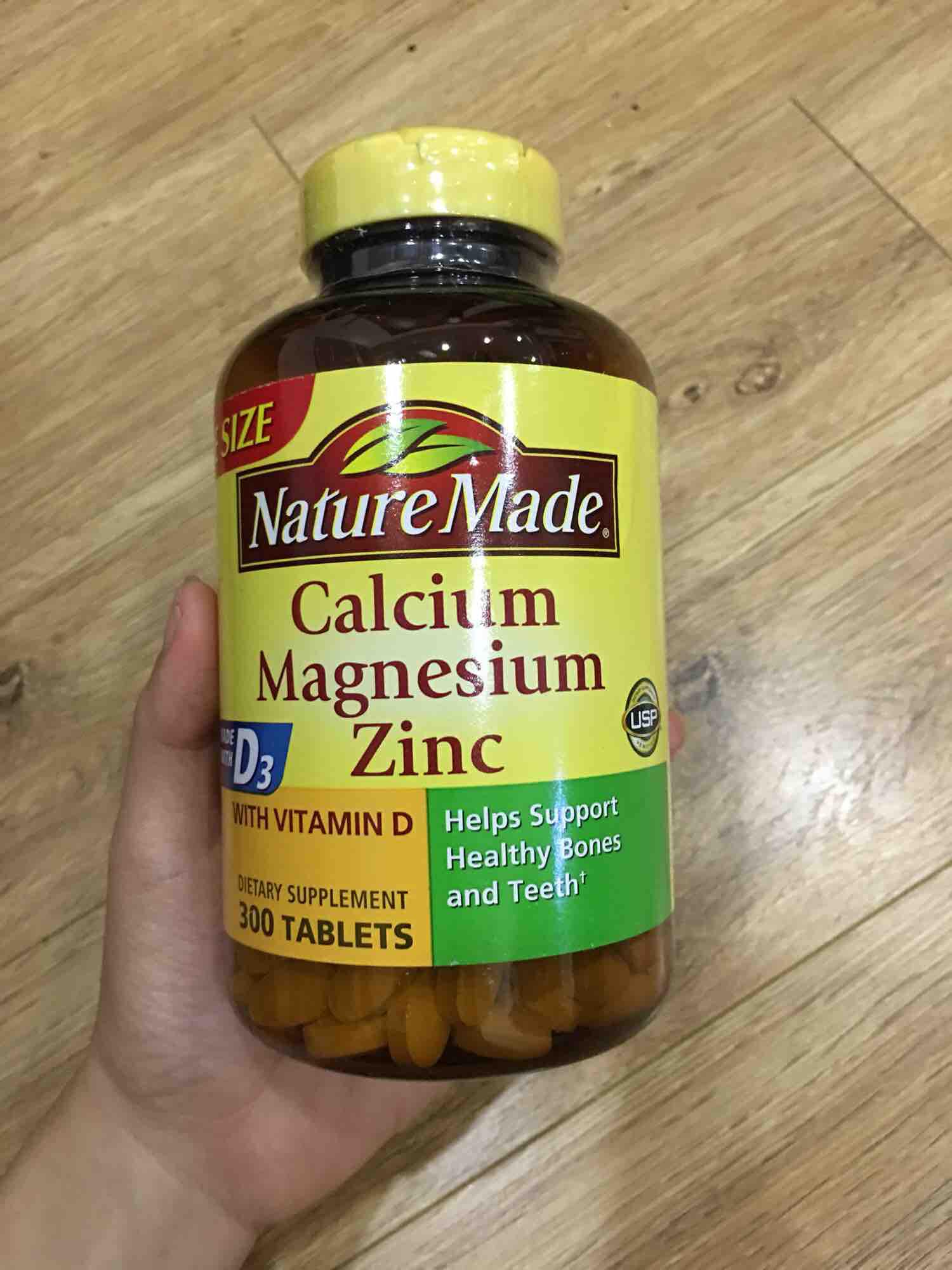 Canxi Nature Made hộp 300v bổ sung Maggie và Kẽm nhập khẩu