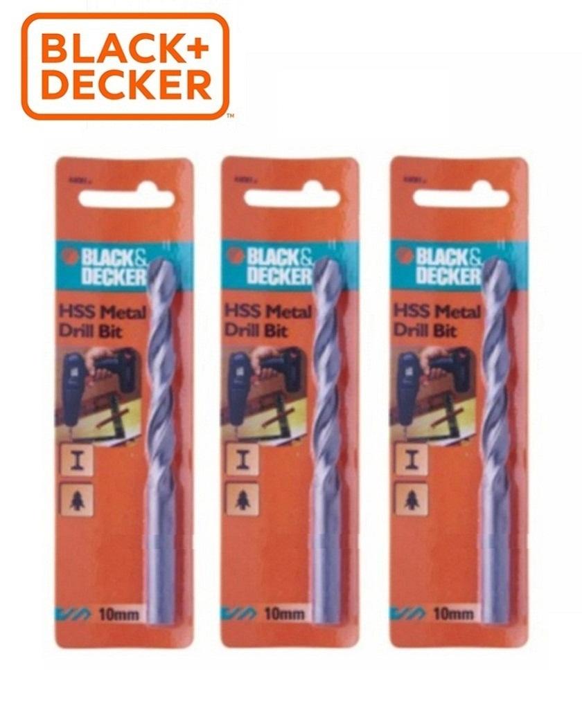 Black+decker - a8081 combo 3 mũi khoan sắt hss 10mm