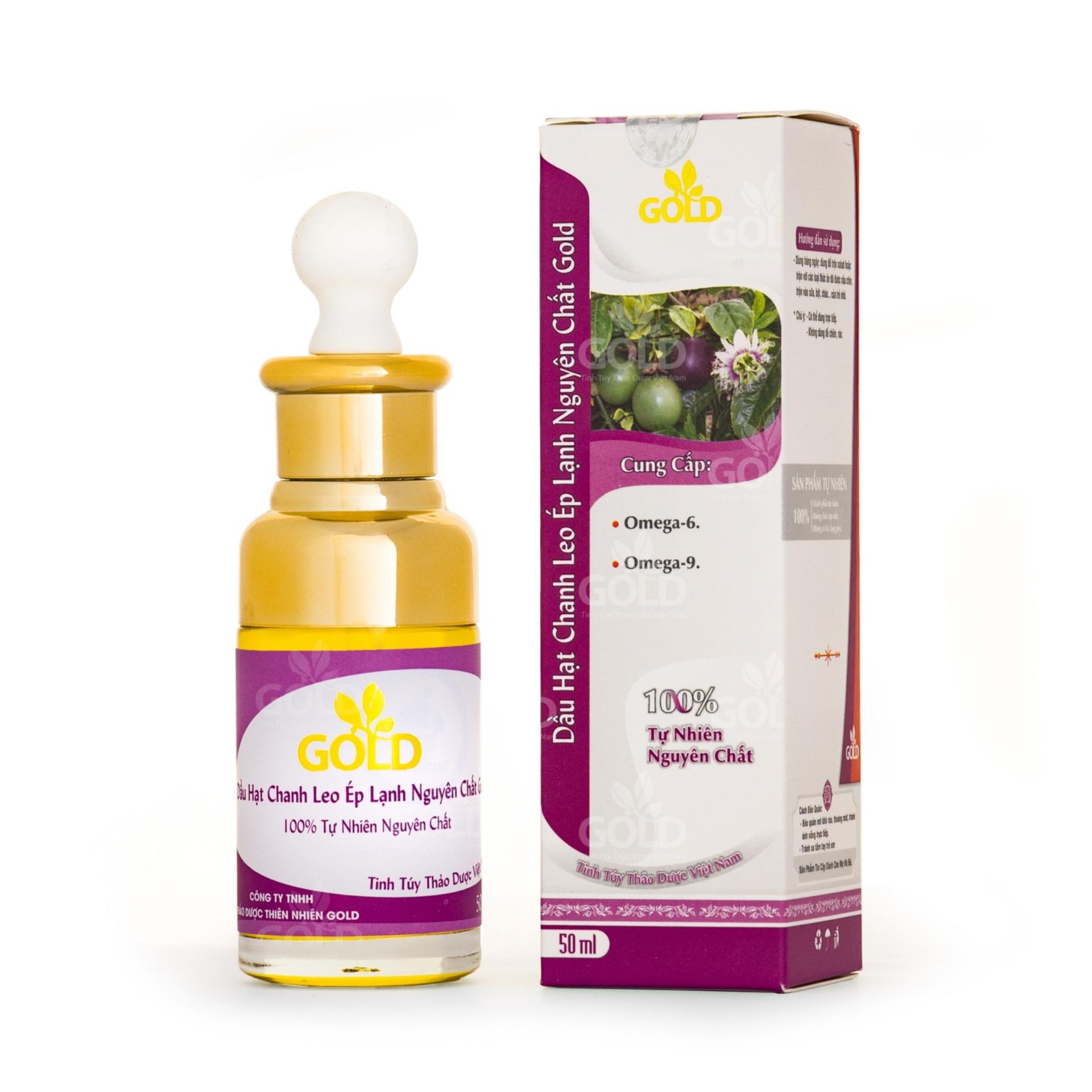 Dầu hạt chanh leo ép lạnh nguyên chất gold 50 ml