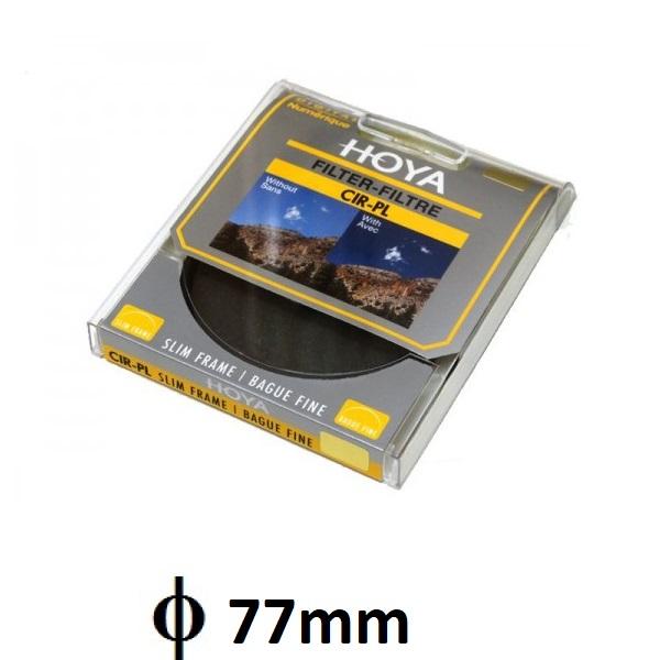 Kính lọc Hoya Filter 77mm CIR-PL Slim giảm sự tương phản giữa bầu trời và mặt đất bầu trời sẽ có màu xanh đậm hơn