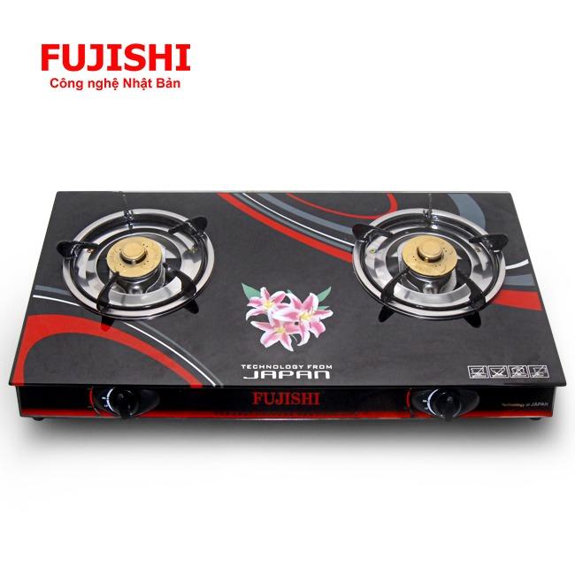 Bếp gas đôi chén nhôm Fujishi FU-180iN - Mặt kính cường lực, Tiết kiệm gas - Bảo hành chính hãng 01 Năm