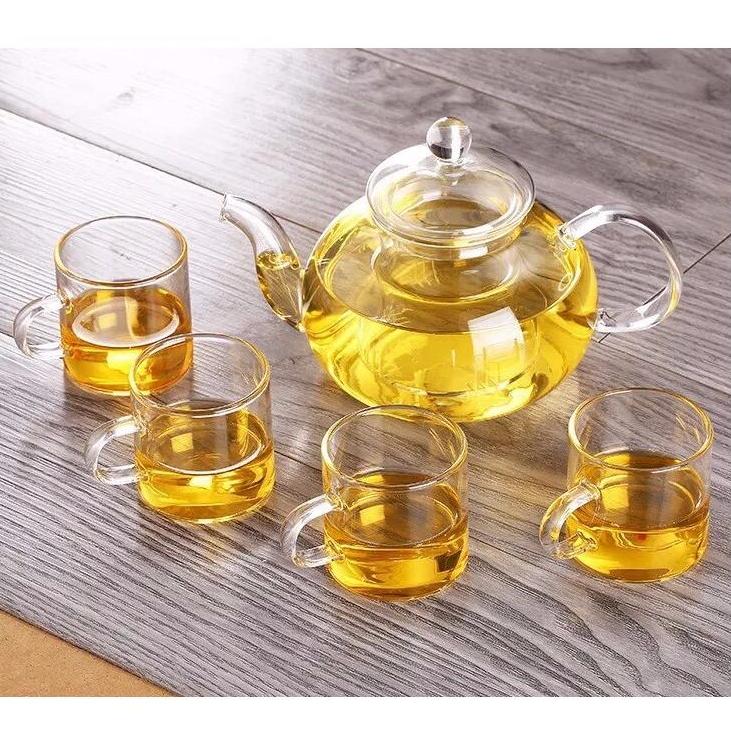 Bộ ấm chén thủy tinh zeno set56