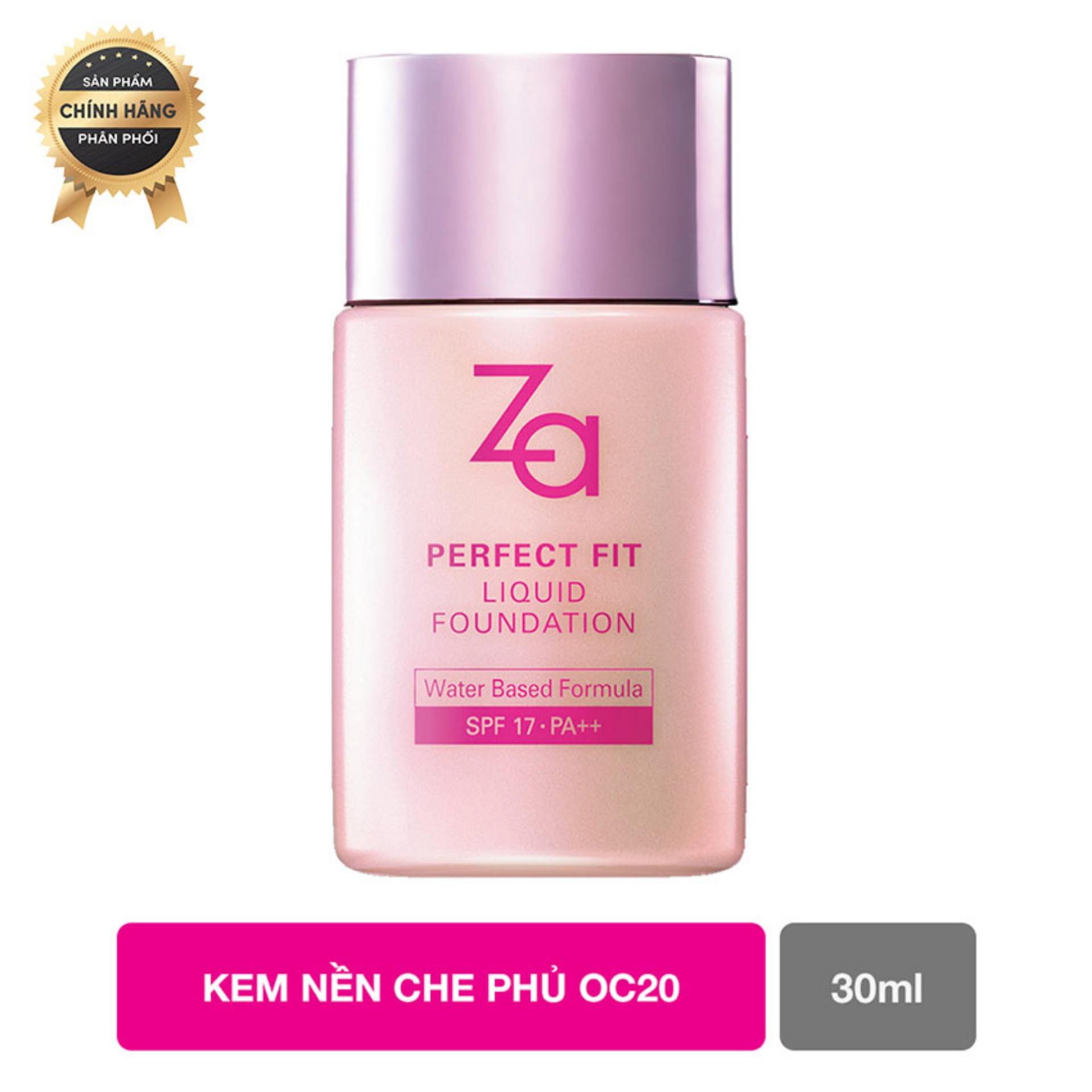 Phấn nền dạng lỏng Za Perfect Fit Liquid Foundation Oc20 30ml