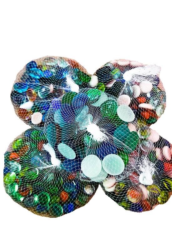 Sỏi màu thủy tinh trang trị cho bể cá cảnh 1 bịch 500g