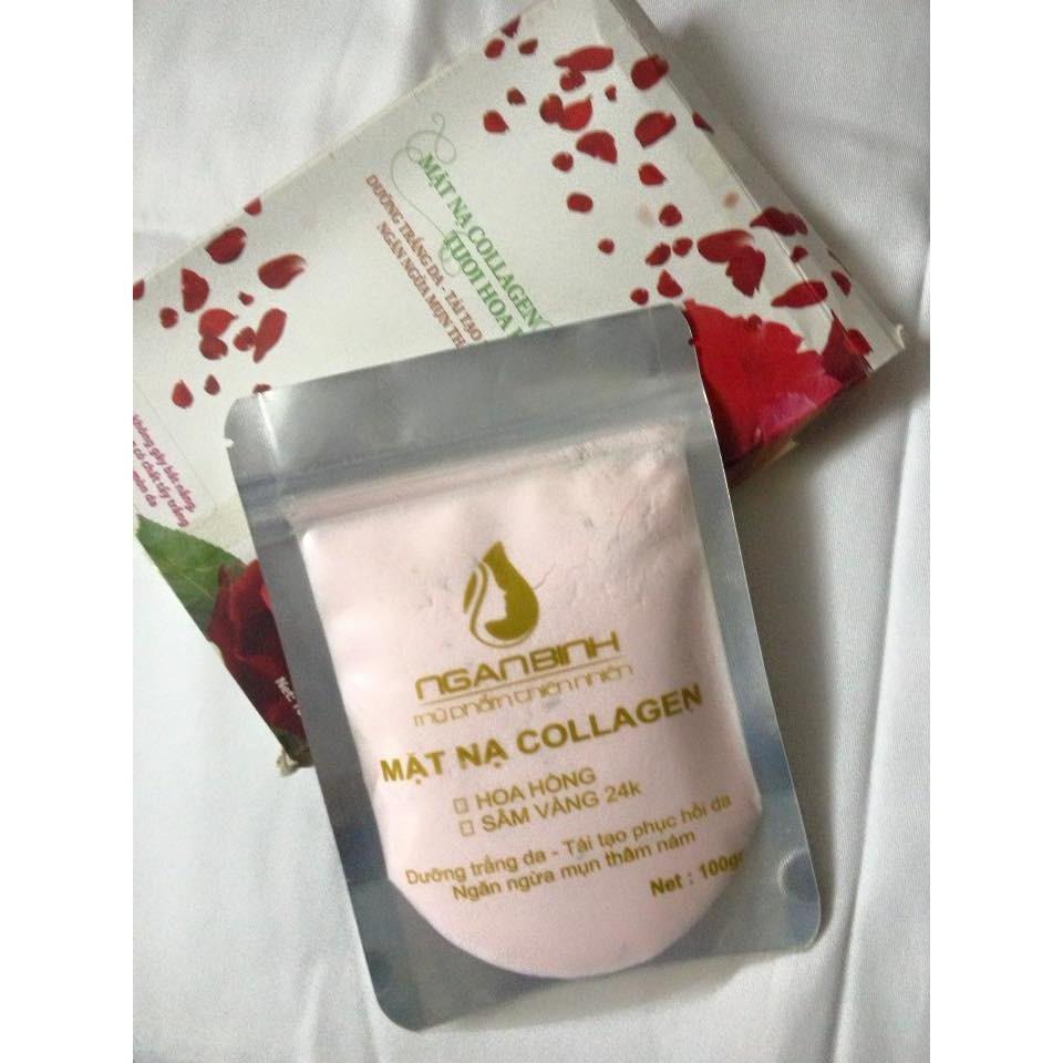 Combo 2 gói bột colagen hoa hồng đắp mặt