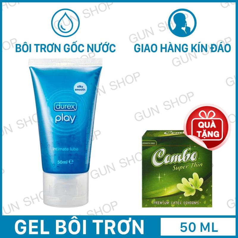 Gel bôi trơn (50ml) Thái Lan Durex Play + Tặng 1 hộp bao cao su (3 chiếc) Hàn Quốc Shell Poseidon