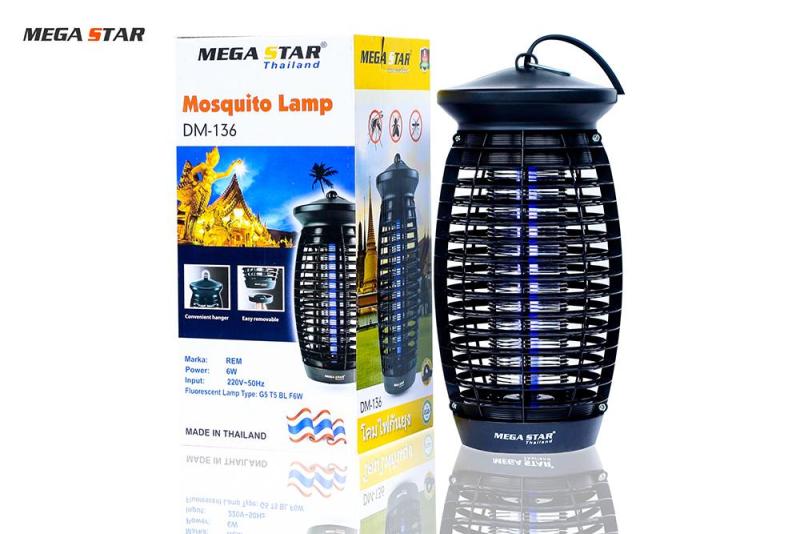 Đèn bắt muỗi ( Đèn diệt côn trùng ) Mega Star DM136 (Đen) - Hàng nhập khẩu