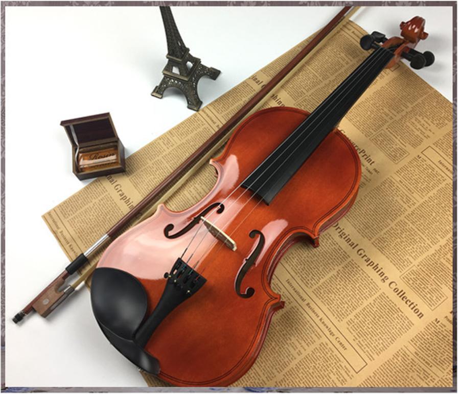Đàn violin cao cấp size 4/4 gỗ nâu đỏ - hàng có sẵn.