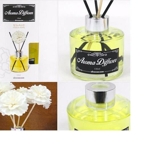 Chai Tinh dầu làm thơm phòng khử mùi, ẩm mốc Aroma Diffuser Hàn Quốc 130ml KL346