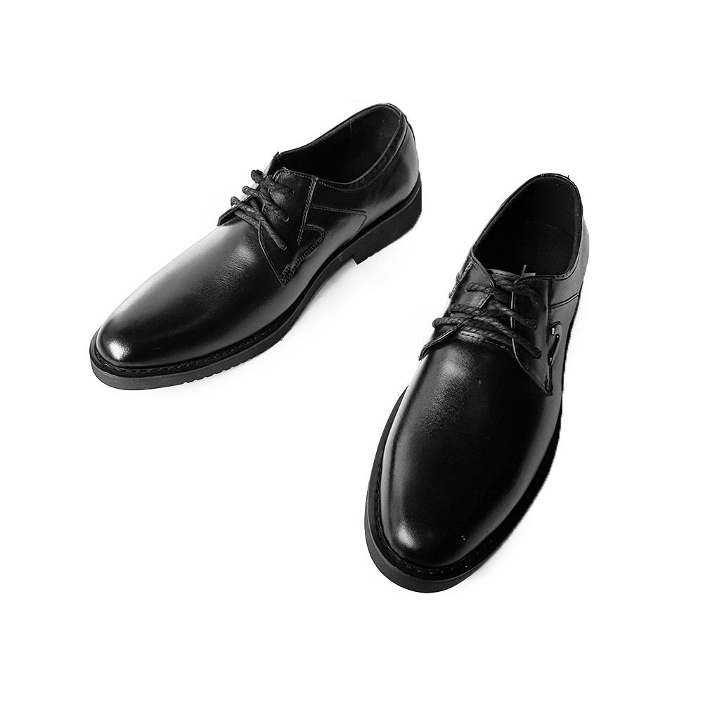 Giày Cột Dây Nam Da Bò Nguyên Tấm Đế Dr Thiết Kế Classic Đẹp Chắc Chắn CS66DLG (Đen)
