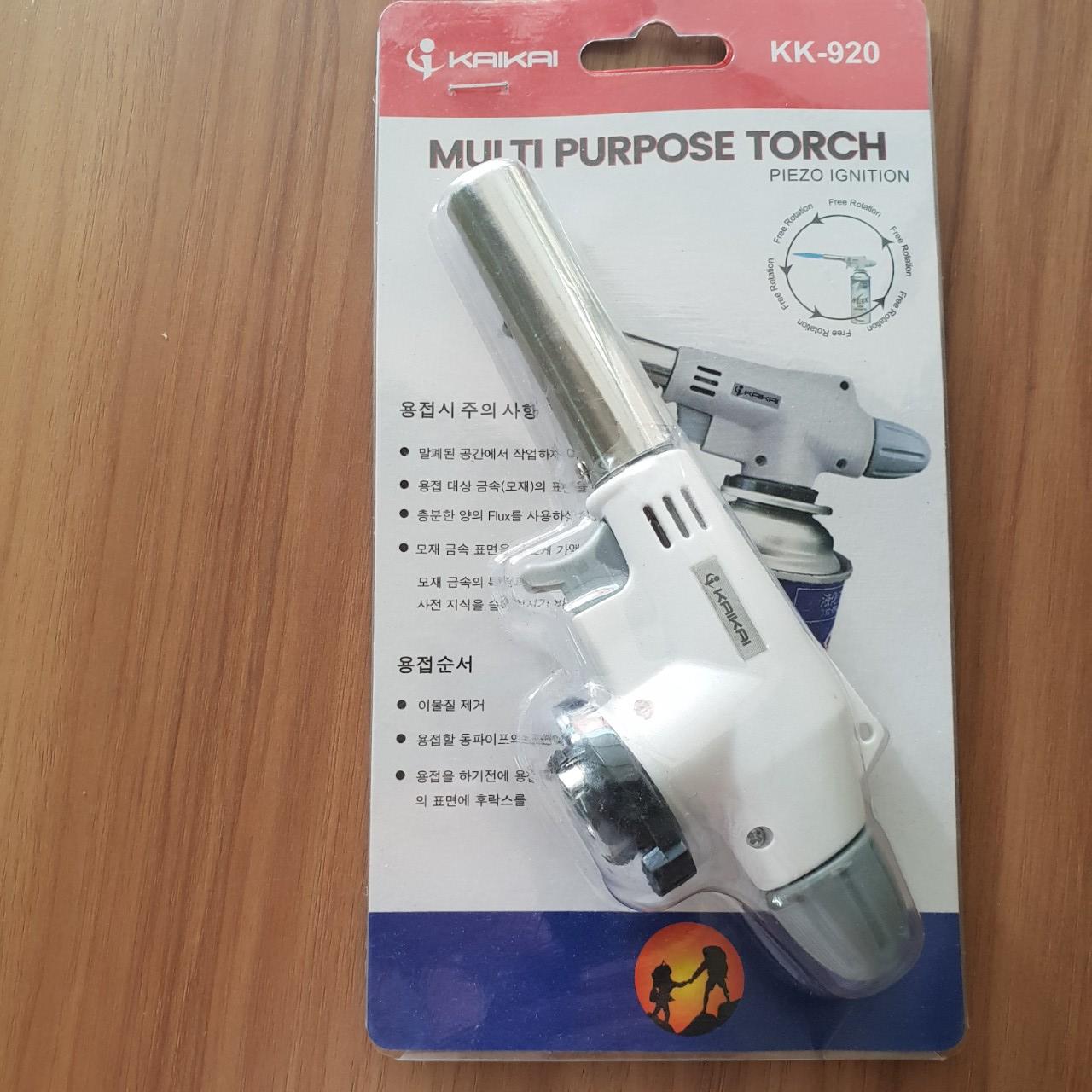 Đèn khò gas đánh điện  màu trắng