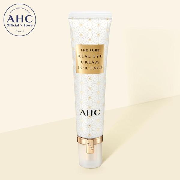 Kem dưỡng mắt có thể sử dụng cho da mặt AHC The Pure Real với thành phần Axit Hyaluronic làm trắng, chống vết nhăn 30ml cao cấp