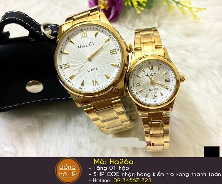 Cặp Đồng hồ Halei nam nữ cao cấp chống xước chống nước tuyệt đối (Giá 1 đôi)