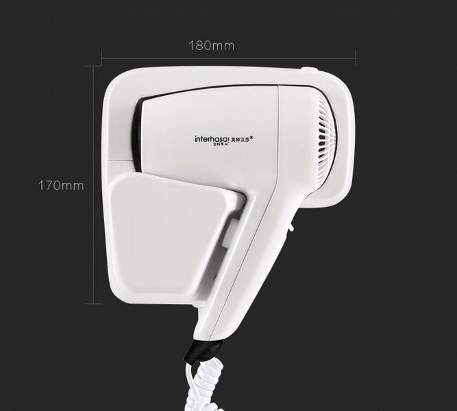 Máy sấy tóc có giá đỡ cho phòng tắm Intehasa (nhà ở, nhà hàng, khách sạn, v.v.)