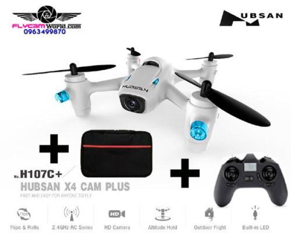 Flycam Hubsan H107C + X4 CAM CỘNG VỚI 1080 P camera với ba lô