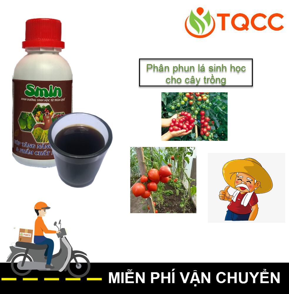 [HCM]Phân bón lá hữu cơ vi sinh Smin cho cây trồng chai 100ml
