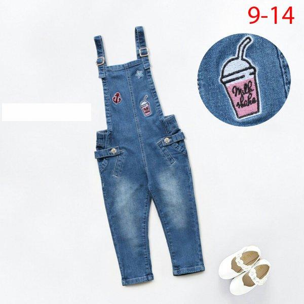 Quần yếm jean dài cho bé 1-4 tuổi