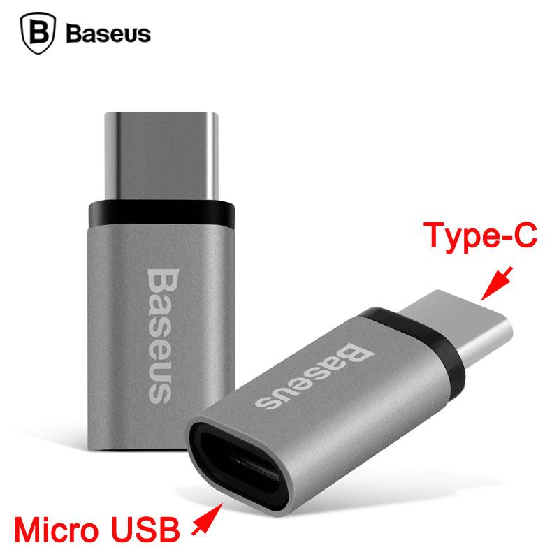 Đầu chuyển đổi chân sạc từ Micro USB sang Type C - Hiệu Baseus