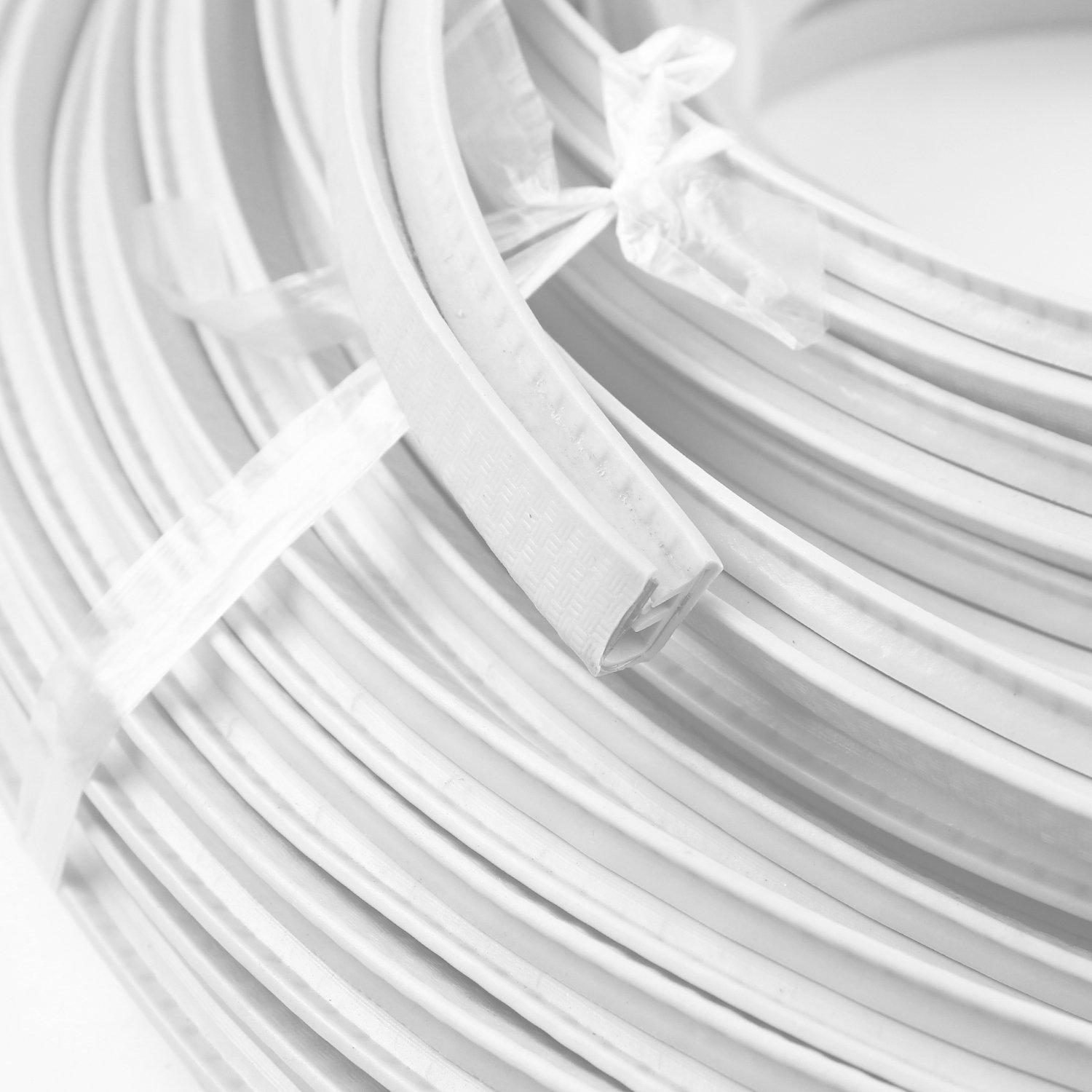 [Hỗ trợ lắp đặt tại Hà Nội] 1 MÉT RON CAO SU CHỮ U CAO CẤP CHO XE HƠI ( MÀU TRẮNG )