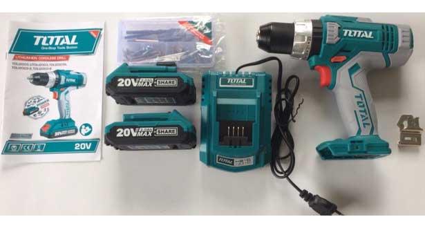 Máy khoan vặn vít dùng pin 47 chi tiết total tdli2003