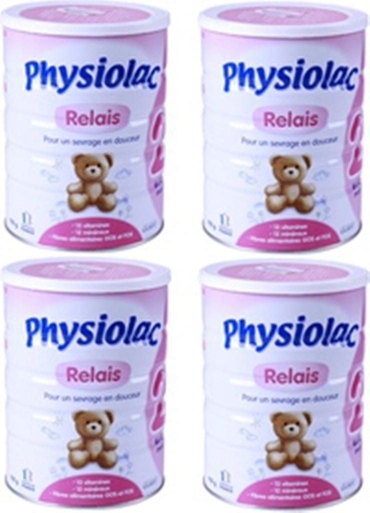 Bộ 4 hộp physiolac relais số 2 900g