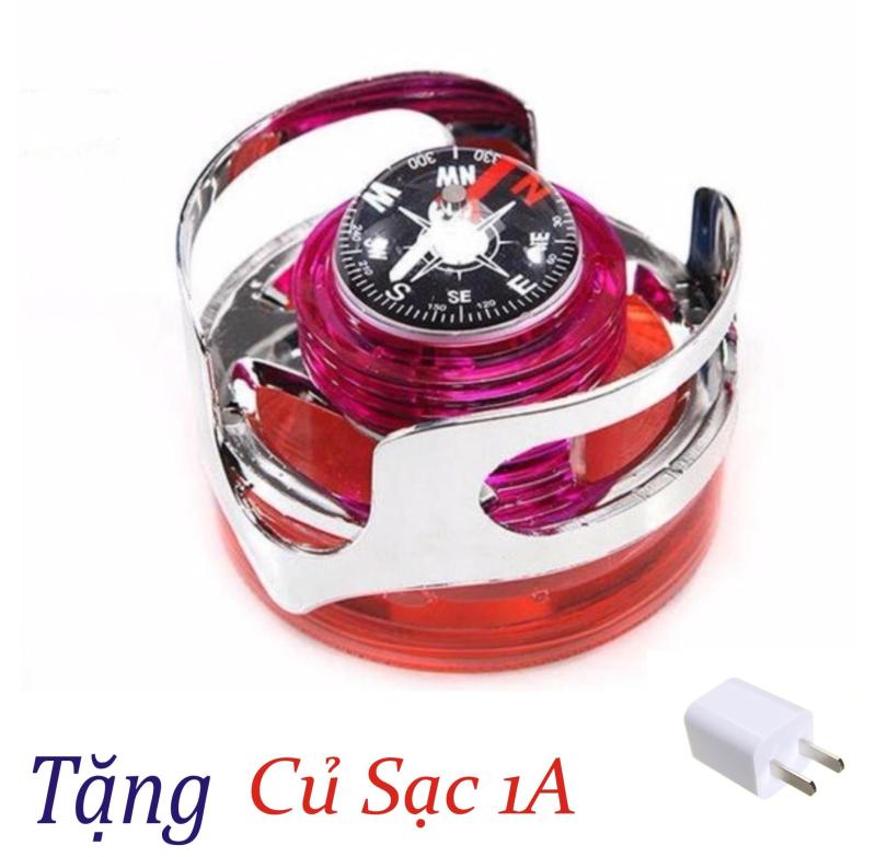 Nước Hoa Hình La Bàn Đặt Trên Xe Hơi, Phòng Khách Hàng Chất Lượng Loại 1 tặng kèm củ sạc 1A