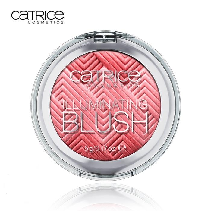 Phấn má kết hợp 2 cường độ màu sắc catrice illuminating blush 4.5g #020 tone hồng cam