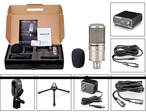 Combo mic takstar pc k200 và nguồn 48v
