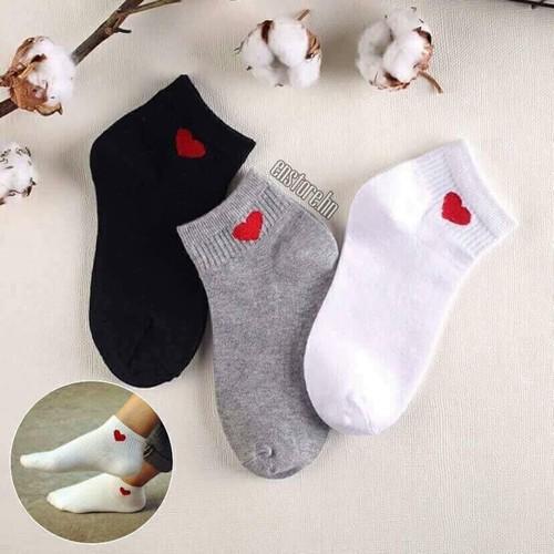 Combo 5 đôi tất Tim ngắn cổ