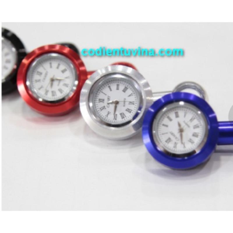 Đồng hồ gắn chân kính chiếu hậu mini
